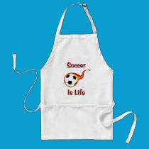Soccer Is Life aprons