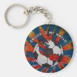 Soccer is my World Keychain