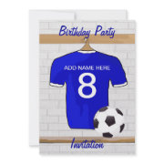 Soccer Jersey Birthday party invitations invitation