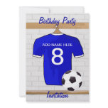 Soccer Jersey Birthday party invitations