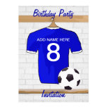 Soccer Jersey Birthday party invitations
