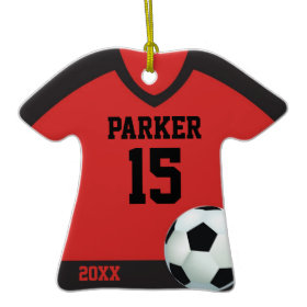 Soccer Jersey Personalized Ornament