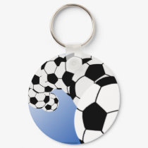 SOCCER KEYCHAIN Blue