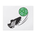 soccer kick kicking ball graphic personalized flyer