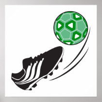 soccer kick kicking ball graphic print