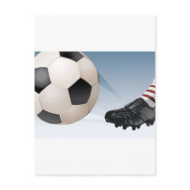 Soccer Kick postcards