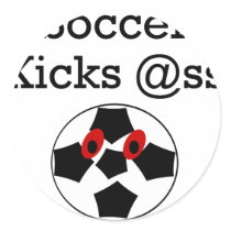 Soccer Kicks Ass stickers by Supernova23 Soccer Kicks Ass stickers