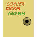 SOCCER, KICKS, GRASS t-shirts