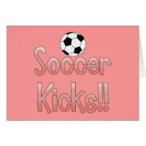 Soccer Kicks (pink) cards