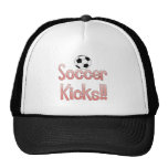 Soccer Kicks (pink) Mesh Hats