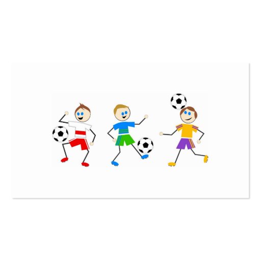 Soccer Kids Business Cards (back side)