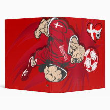 Soccer love Danish style for denmark fans Binders
