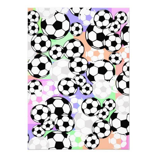 Soccer Mania/ Color Personalized Invitation