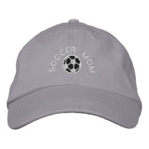 SOCCER MOM EMBROIDERED BASEBALL CAPS