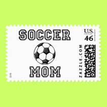Soccer Mom postage by sports_tshirts Soccer Mom postage