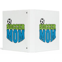 soccer mom text graphic vinyl binder