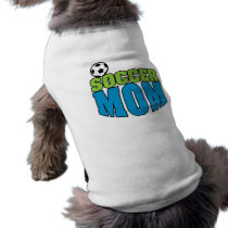 soccer mom text graphic doggie shirt