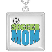 soccer mom text graphic jewelry