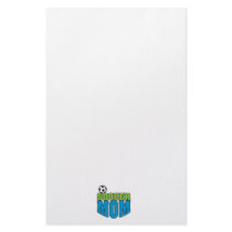 soccer mom text graphic stationery
