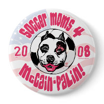 Soccer Moms 4 McCain Palin Pinback Button