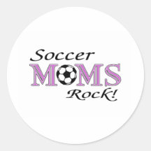Soccer Moms Rock Stickers