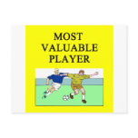 SOCCER most valuable player Post Card