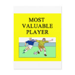 SOCCER most valuable player Postcard