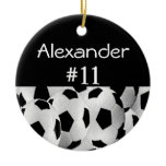 Soccer Name Number Christmas Tree Ornaments