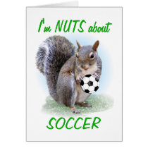 Soccer Nut Greeting Card