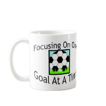 Soccer One Goal At A Time mugs