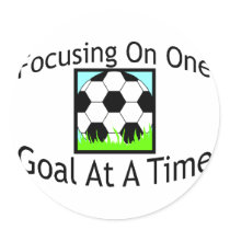 Soccer One Goal At A Time stickers by goldnsun Soccer One Goal At A Time stickers