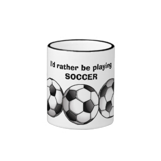 Soccer Pattern Coffee Mug