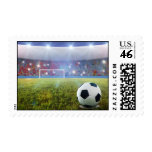 Soccer penalty kick stamp