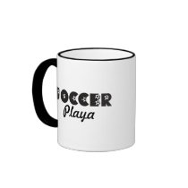 Soccer Playa in Black mugs