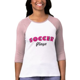 Soccer Playa in Pink zazzle_shirt
