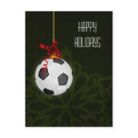 soccer player Christmas Cards postcards