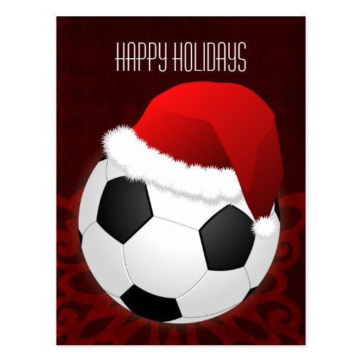 soccer player Christmas Cards Postcards