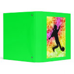Soccer Player & Fluorescent Mosaic binders