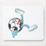 Soccer Player in Bicycle Kick Pose Mouse Pads