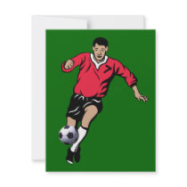 Soccer Player invitations by GAZoomIn Soccer Player invitations