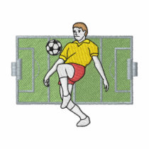 Soccer Player Logo embroidered shirts by ZazzleEmbroidery Soccer Player Logo embroidered shirts