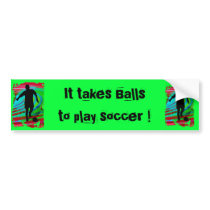 Soccer Player on Radical Rainbow bumper stickers