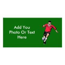 Soccer Player Photo Card Template