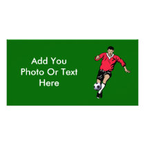 Soccer Player Photo Card Template
