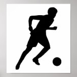 Soccer player print