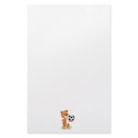 soccer player teddy bear cartoon graphic personalized stationery