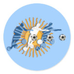 Soccer players Argentinian sun flag gifts Stickers
