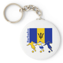 Soccer Players -  Barbados Key Chains