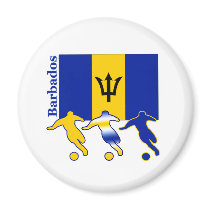 Soccer Players -  Barbados Magnet