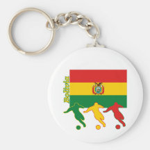Soccer Players - Bolivia Key Chain